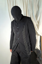 Comme des Garçons Homme Plus 2000s chains jacket – collar detail | Recente Studio