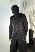 Comme des Garçons Homme Plus Evergreen chains jacket – front view | Recente Studio