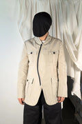 Comme des Garçons Homme Plus S/S 2003 asymmetrical zip jacket – front view | Recente Studio