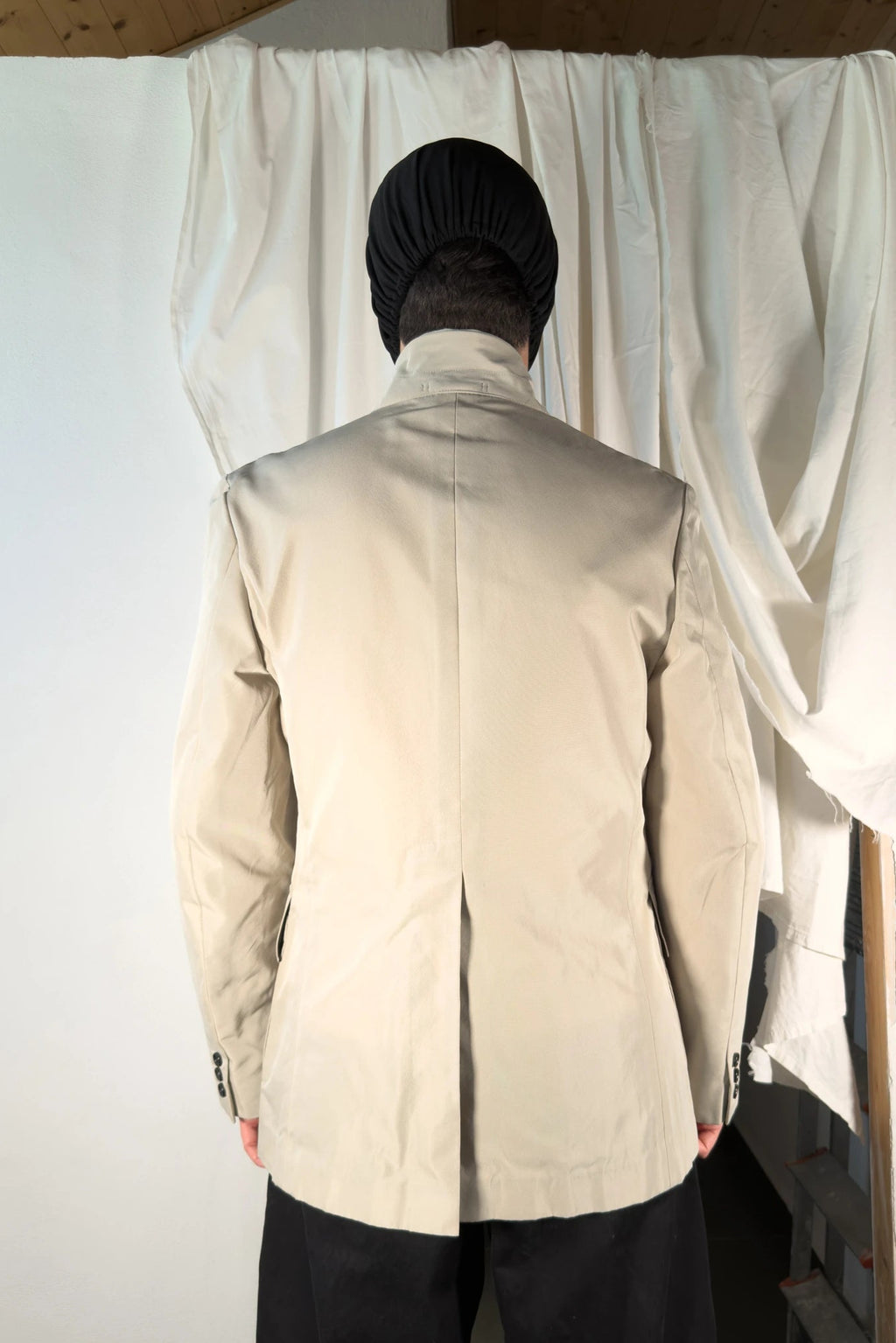 Comme des Garçons Homme Plus SS03 asymmetrical zip jacket – collar detail | Recente Studio
