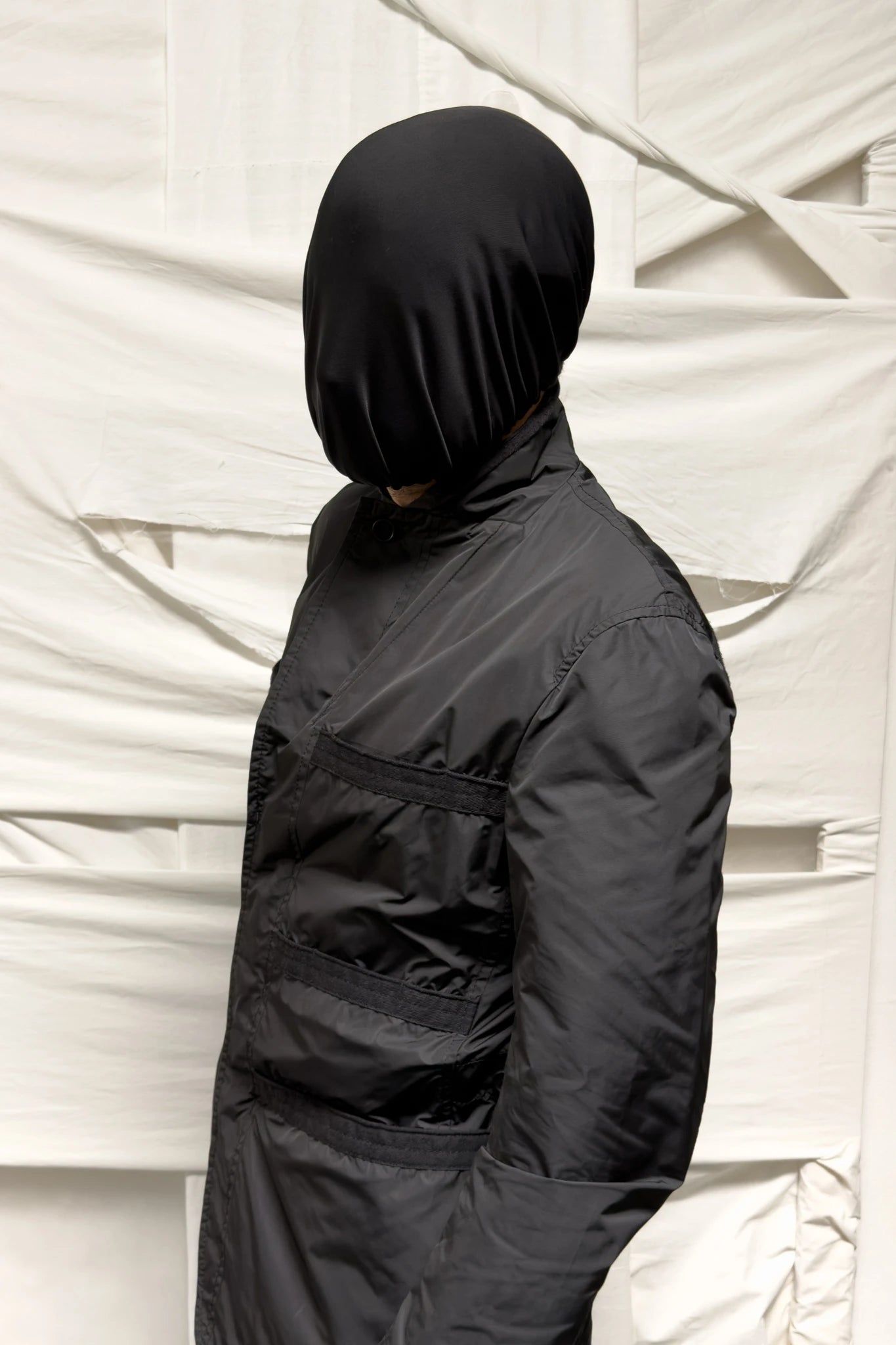Issey Miyake Men A/W 2011 stripes three pockets jacket – side view | Recente Studio