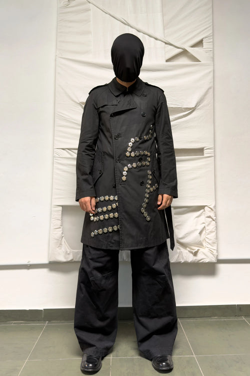 Comme des Garçons Homme Plus S/S 2016 buttons trench – front view | Recente Studio