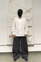 Yohji Yamamoto Pour Homme S/S 2013 zips collar shirt – front view | Recente Studio