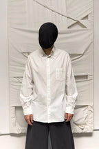 Yohji Yamamoto Pour Homme S/S 2013 zips collar shirt – front detail view | Recente Studio