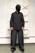 Yohji Yamamoto Pour Homme A/W 2020 deconstructed shirt – front view | Recente Studio