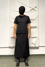 Yohji Yamamoto Pour Homme S/S 2014 wide-leg skirt-panel pants – front view | Recente Studio