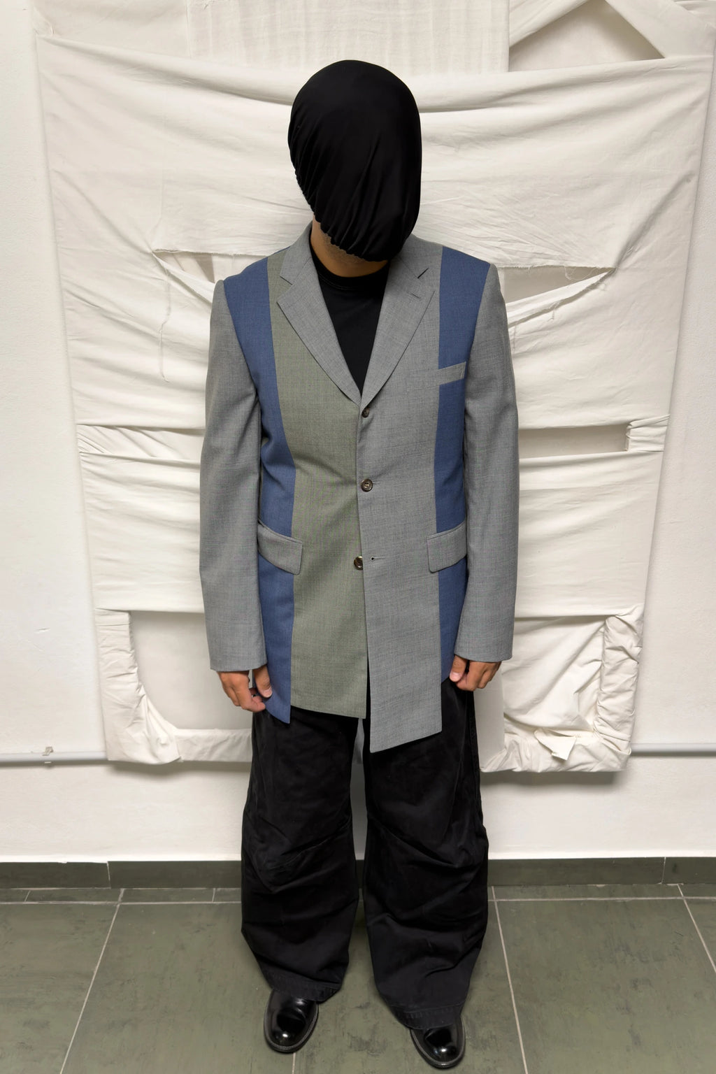 Comme des Garçons Homme Deux SS23 asymmetrical jacket – side view | Recente Studio