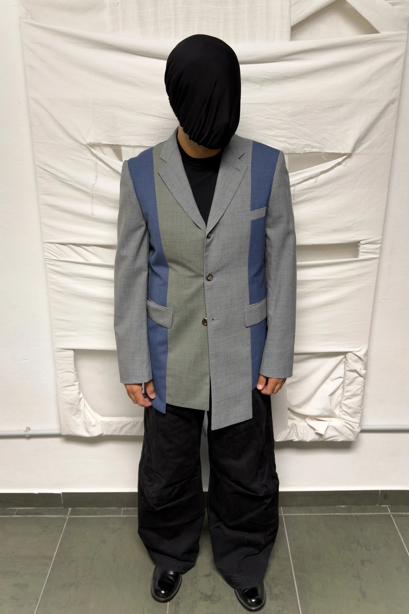 Comme des Garçons Homme Deux SS23 asymmetrical jacket – side view | Recente Studio