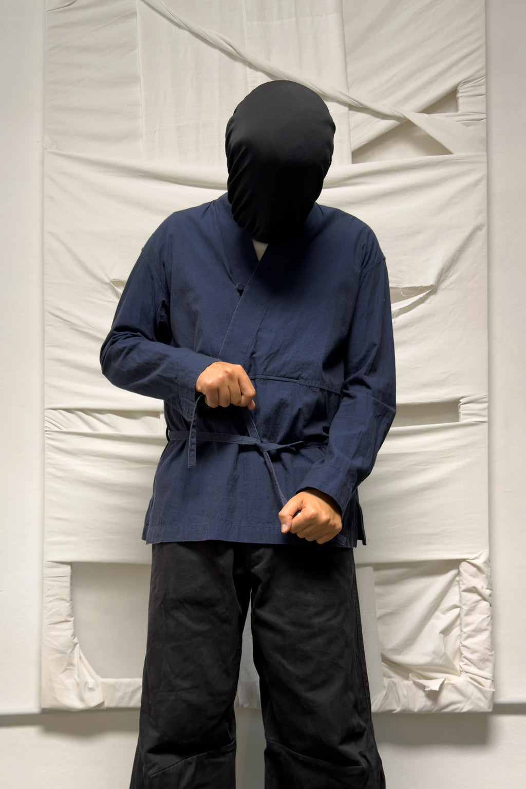 Issey Miyake Men S/S 2018 cropped kimono shirt – back view | Recente Studio