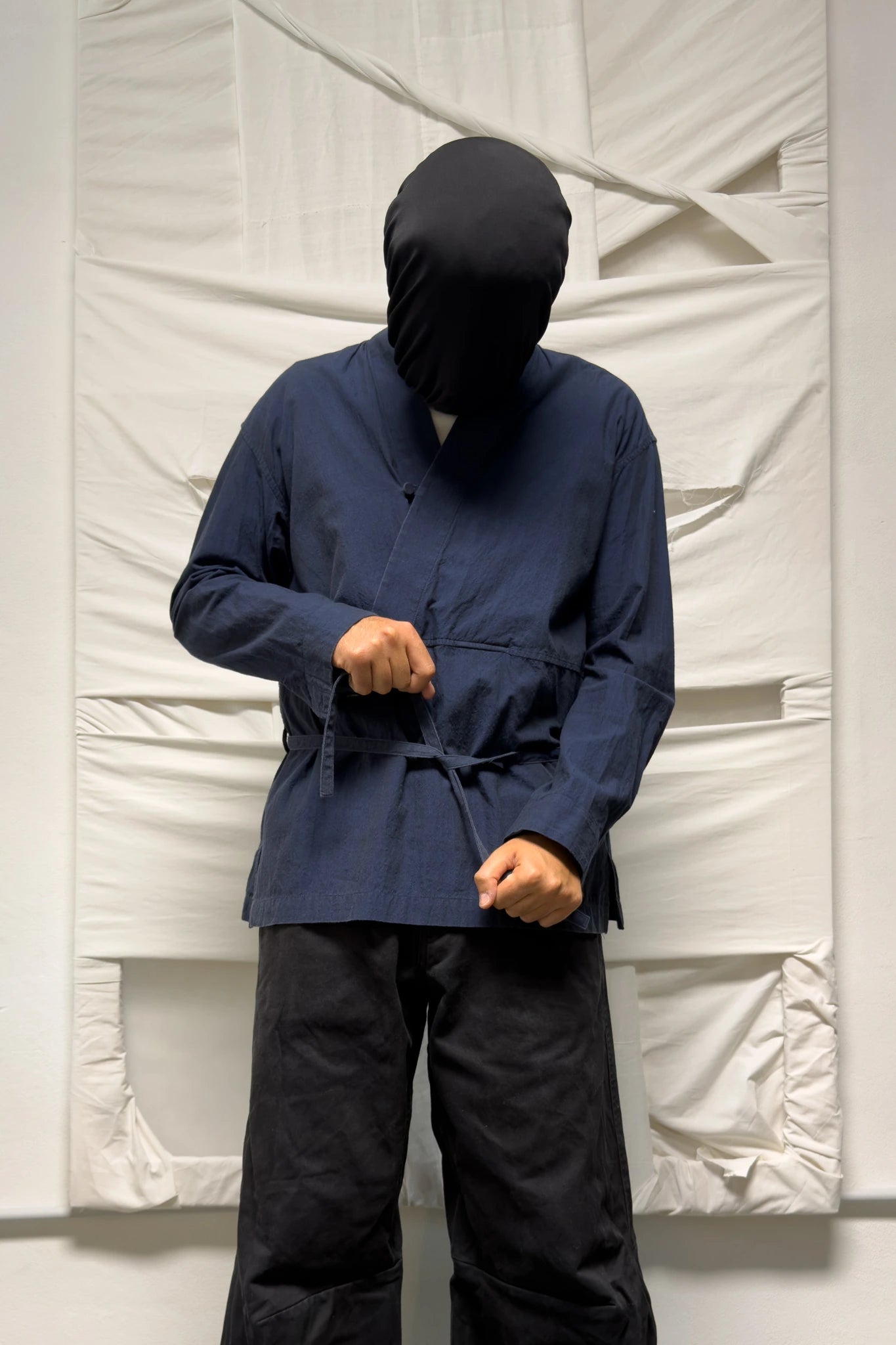 Issey Miyake Men S/S 2018 cropped kimono shirt – back view | Recente Studio