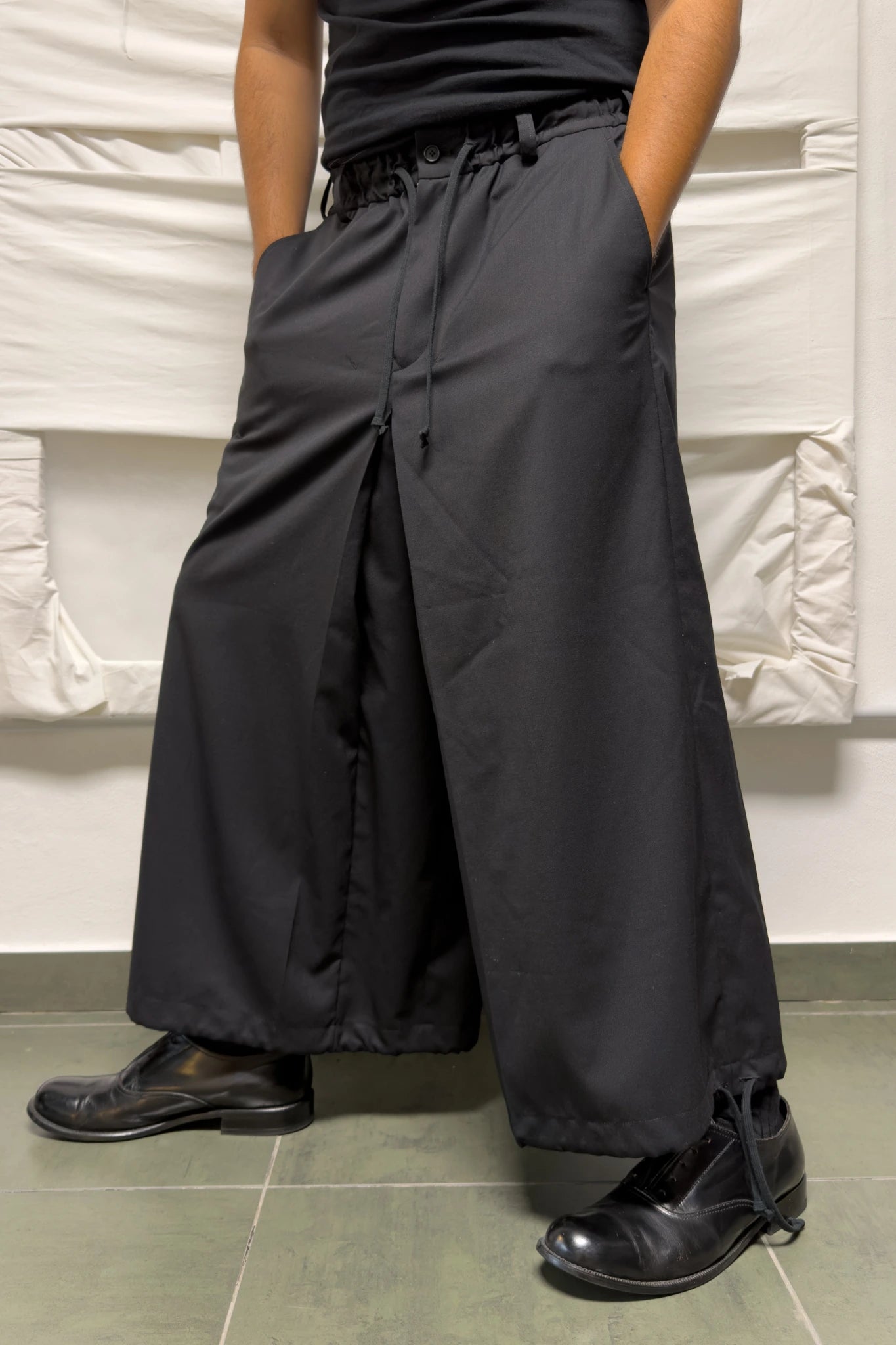 S'YTE Yohji Yamamoto A/W 2018 wide balloon pants – back view | Recente Studio