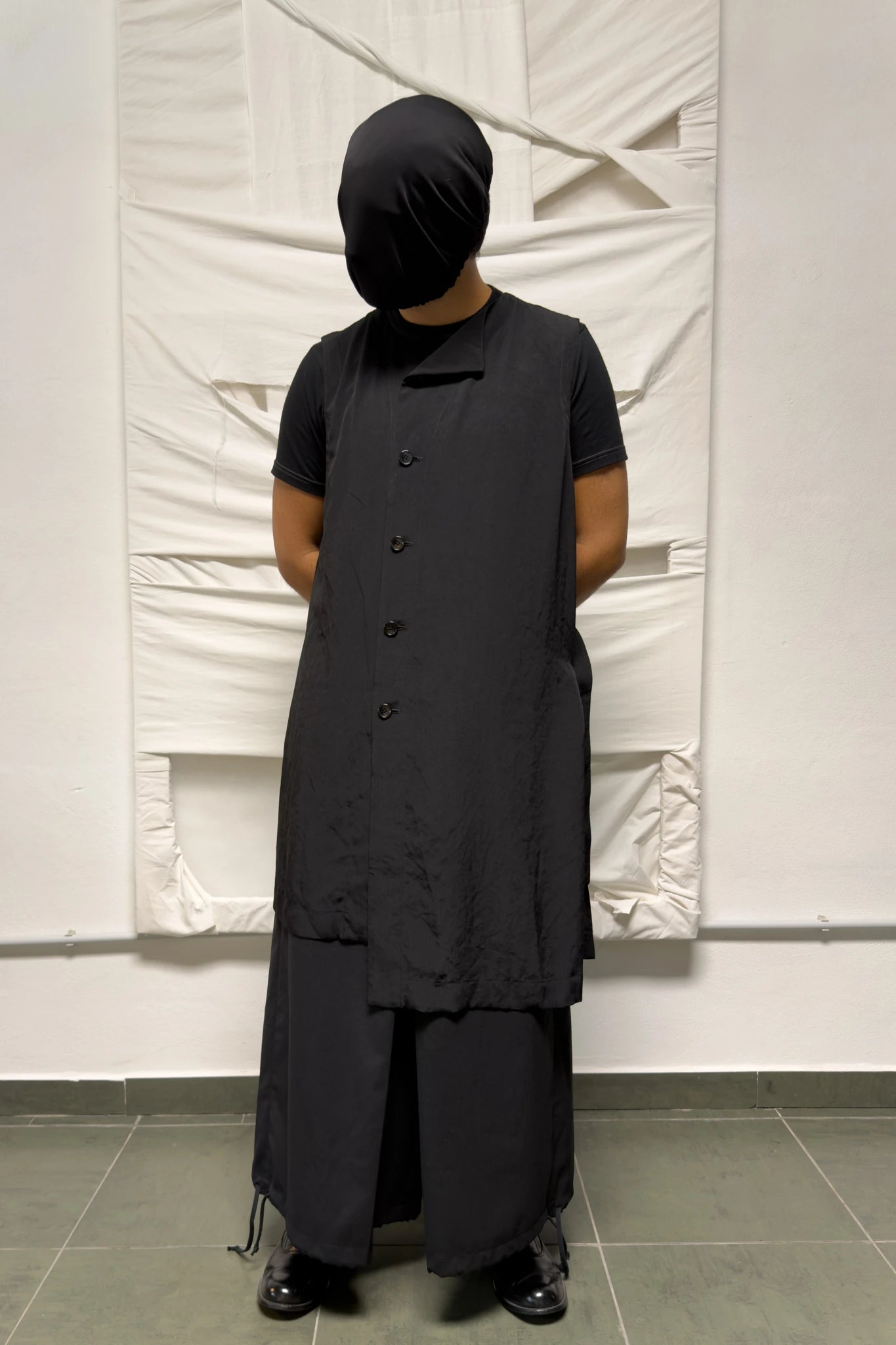 Ground Y Yohji Yamamoto long vest – front view | Recente Studio