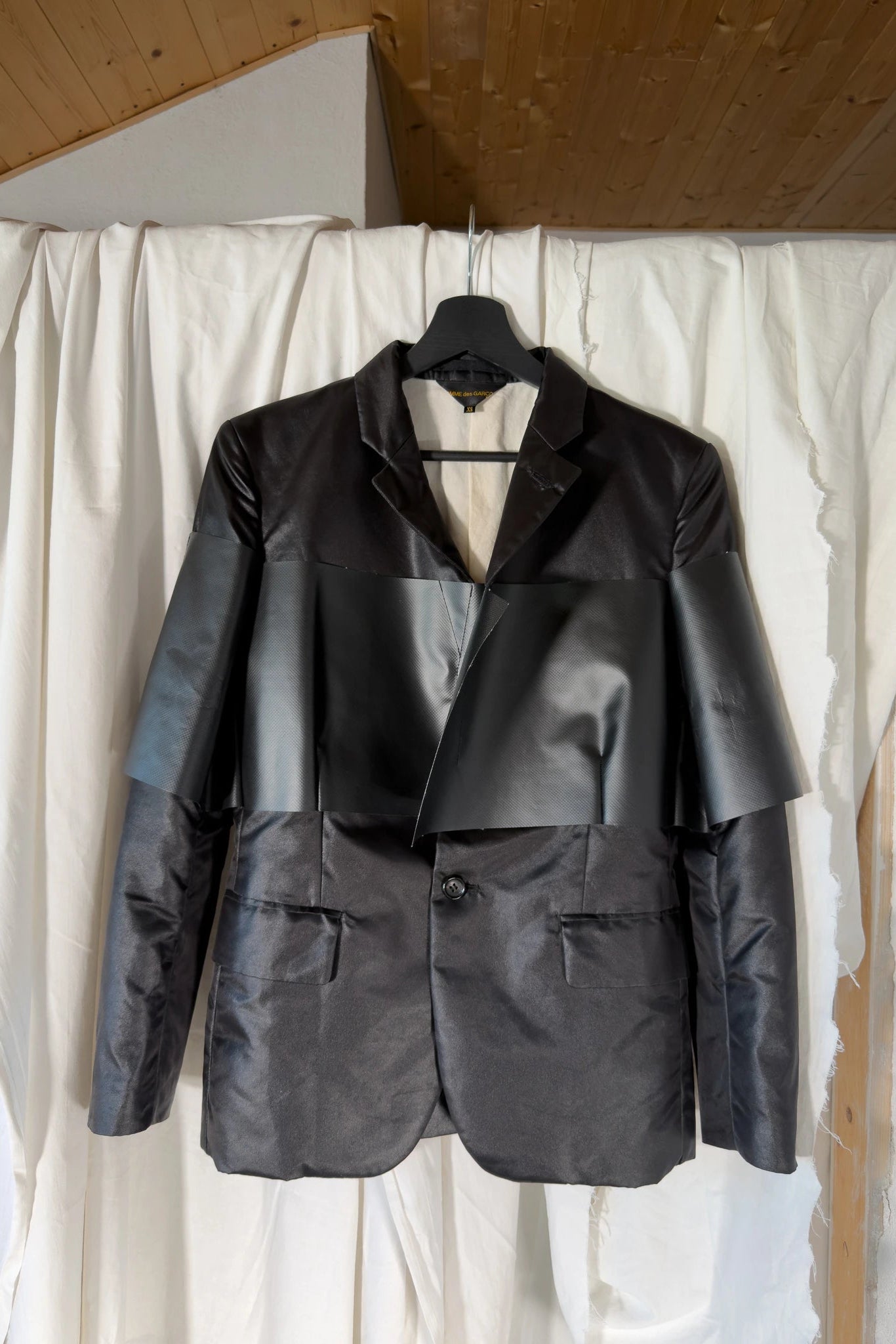 Comme des Garçons SS11 panel jacket – side view | Recente Studio