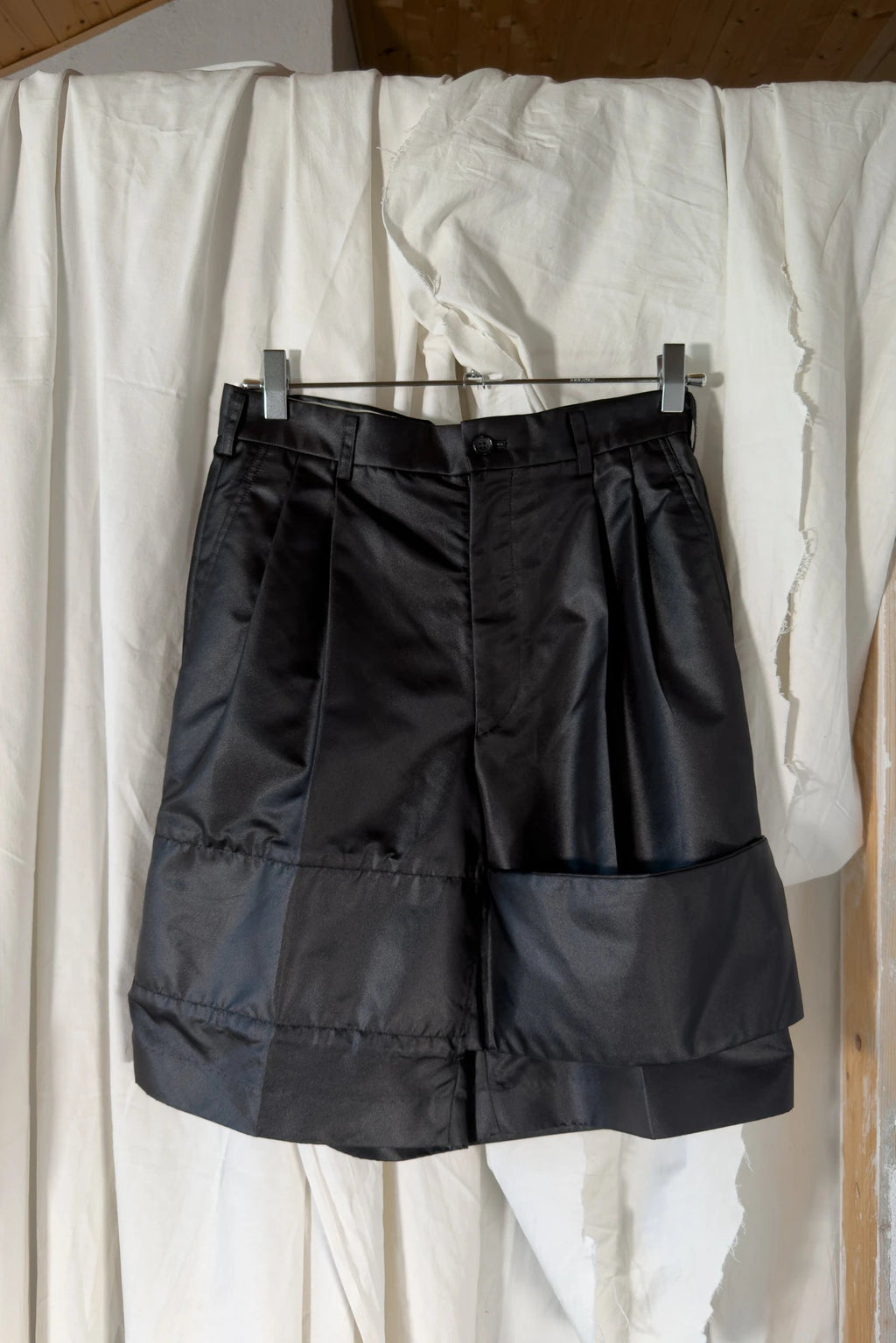 Comme des Garçons S/S 2011 asymmetrical shorts – styled view | Recente Studio