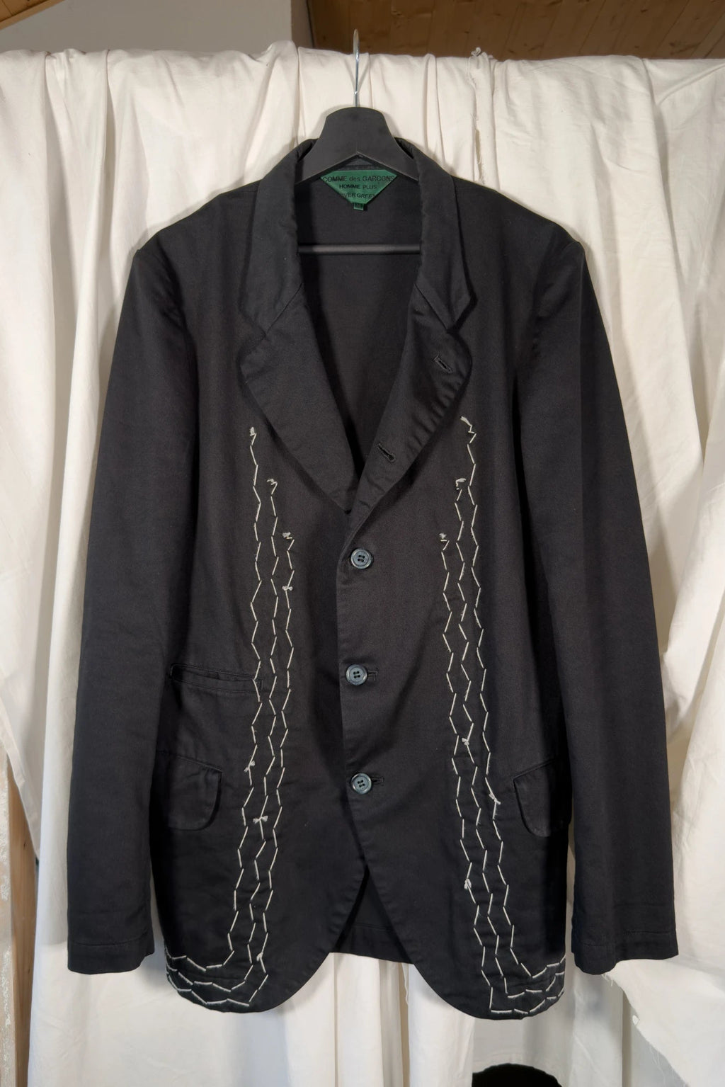 Comme des Garçons Homme Plus 2000s chains jacket – styled view | Recente Studio