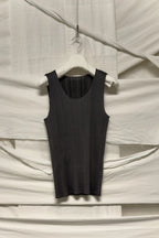 Issey Miyake Pleats Please 2000s tank top – garment on hanger | Recente Studio