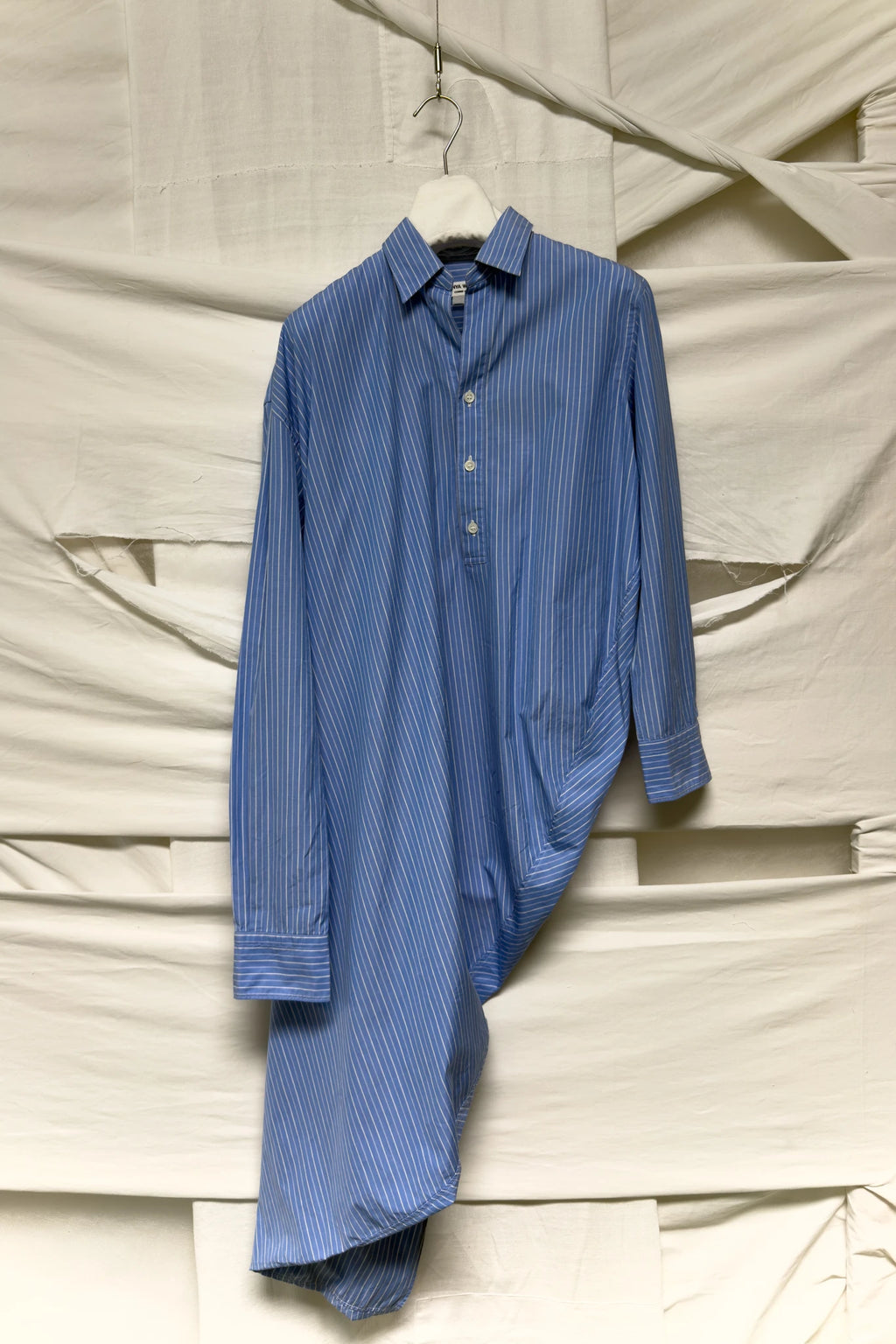 Junya Watanabe S/S 2018 oversized asymmetrical shirt dress – garment on hanger | Recente Studio