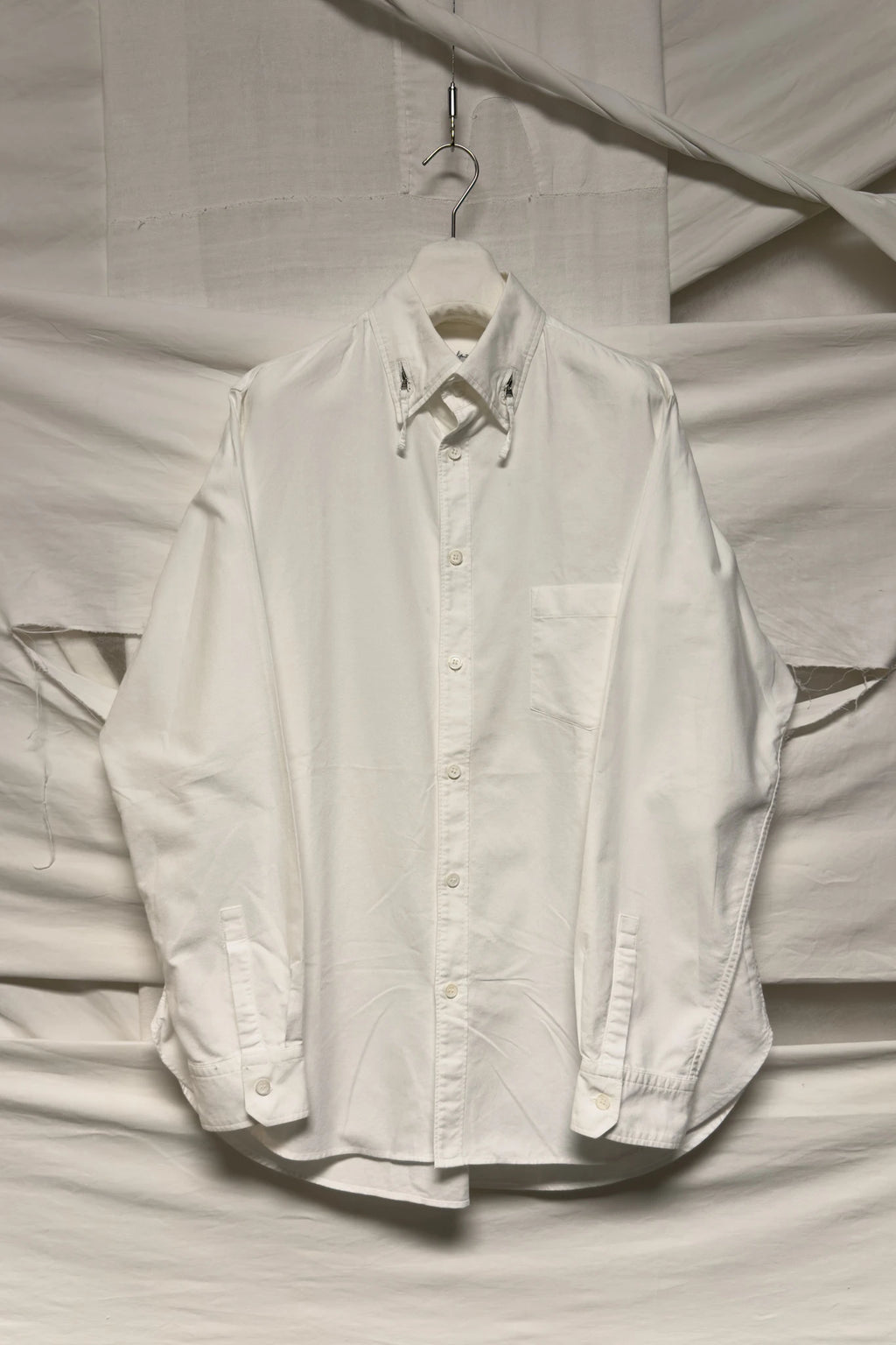 Yohji Yamamoto Pour Homme S/S 2013 zips collar shirt – garment on hanger | Recente Studio
