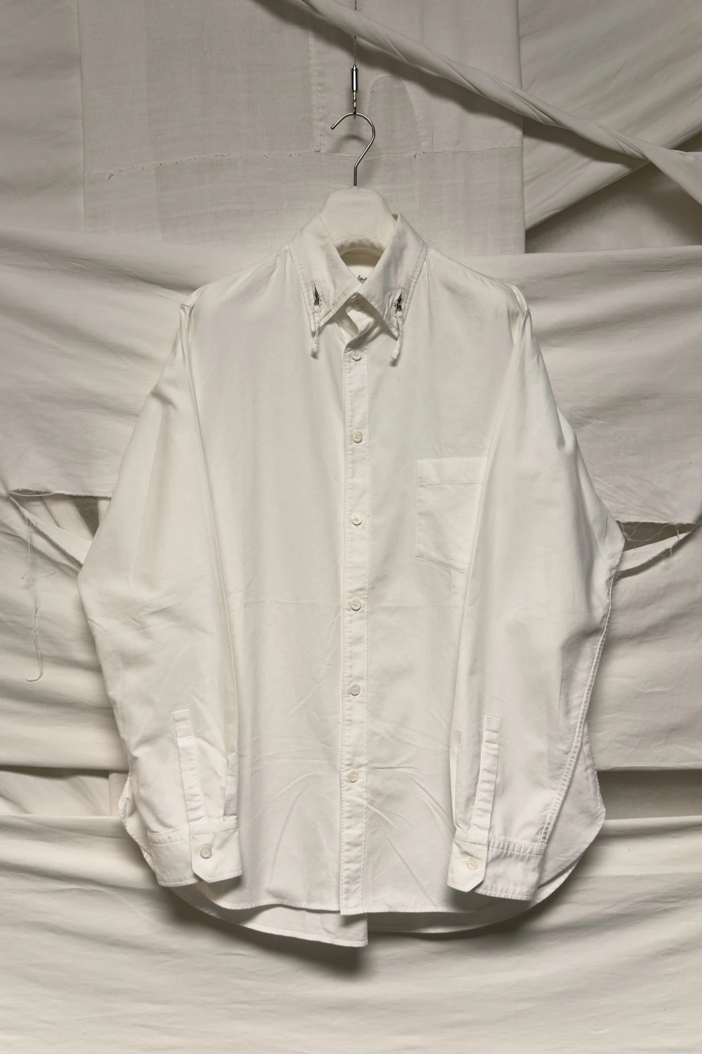 Yohji Yamamoto Pour Homme S/S 2013 zips collar shirt – garment on hanger | Recente Studio