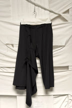 Yohji Yamamoto Pour Homme S/S 2014 wide-leg skirt-panel pants – back view | Recente Studio