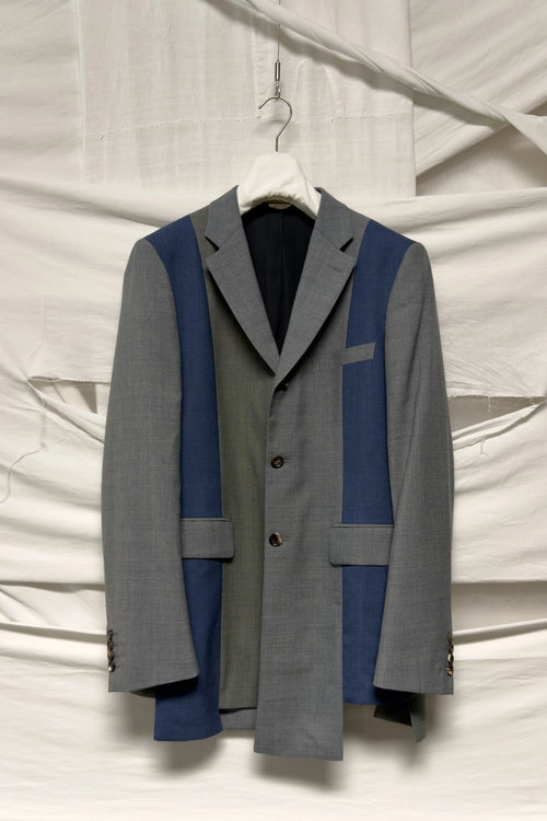 Comme des Garçons Homme Deux SS23 asymmetrical jacket – styled view | Recente Studio