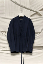 Issey Miyake Men SS18 cropped kimono shirt – styled view | Recente Studio
