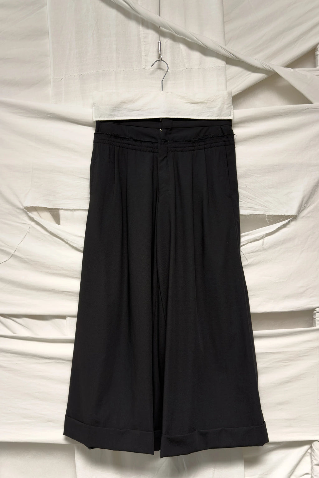 Comme des Garçons S/S 2002 deconstructed wide pants – back view | Recente Studio