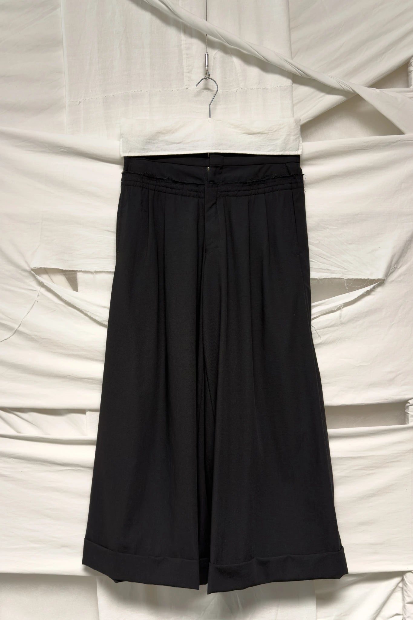 Comme des Garçons S/S 2002 deconstructed wide pants – back view | Recente Studio