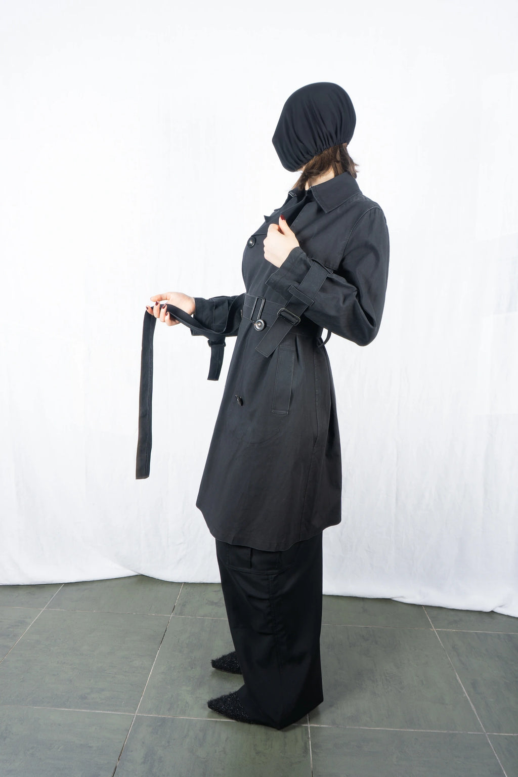 Y's Yohji Yamamoto x Mackintosh trench coat – back view | Recente Studio