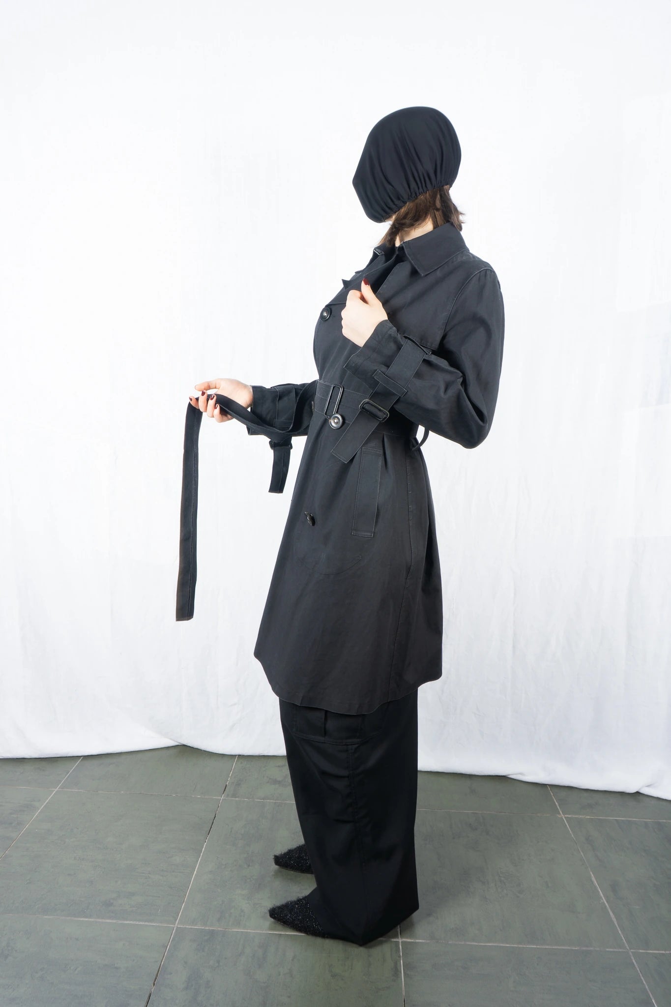 Y's Yohji Yamamoto x Mackintosh trench coat – back view | Recente Studio