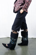 Comme des Garçons AW01 floral velvet pants – full length | Recente Studio