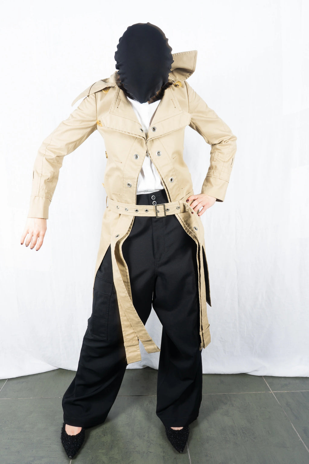 Junya Watanabe SS06 deconstructed trench – side view | Recente Studio