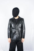 Masakï Matsushïma homme 2000s goat leather jacket – front view | Recente Studio