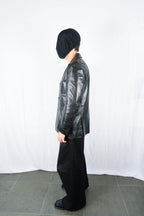 Masakï Matsushïma homme 2000s goat leather jacket – side view | Recente Studio