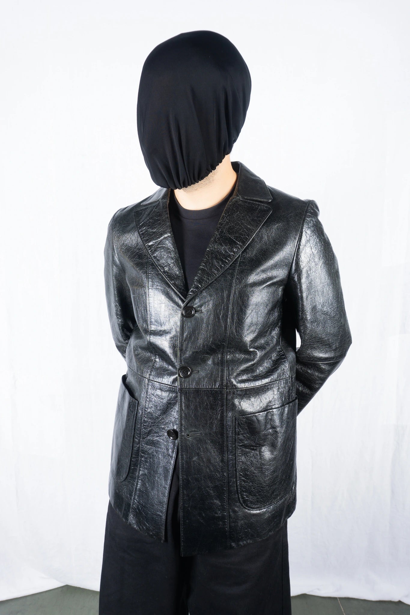 Masakï Matsushïma homme 2000s goat leather jacket – full length | Recente Studio