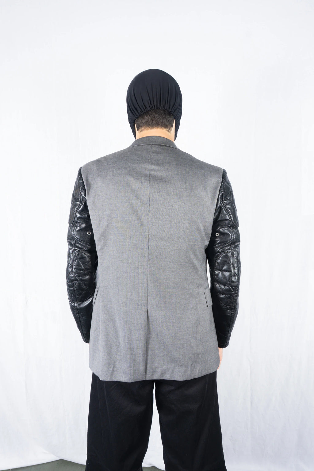 Junya Watanabe Man AW16 leather sleeves jacket – sleeve detail | Recente Studio