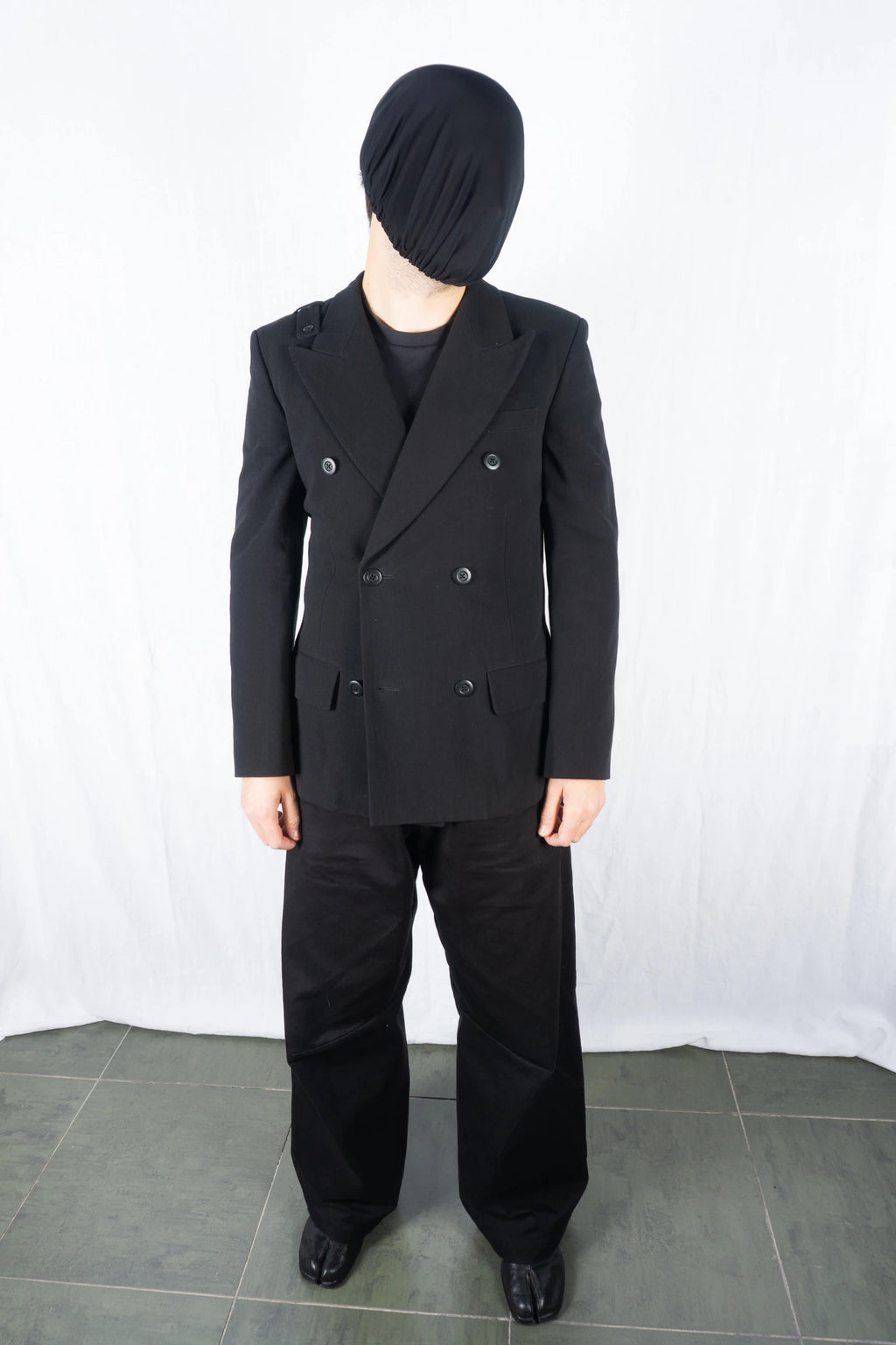 Yohji Yamamoto Pour Homme AW13 double-breasted jacket – collar detail | Recente Studio