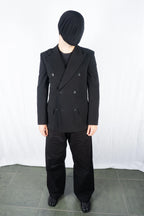 Yohji Yamamoto Pour Homme AW13 double-breasted jacket – collar detail | Recente Studio