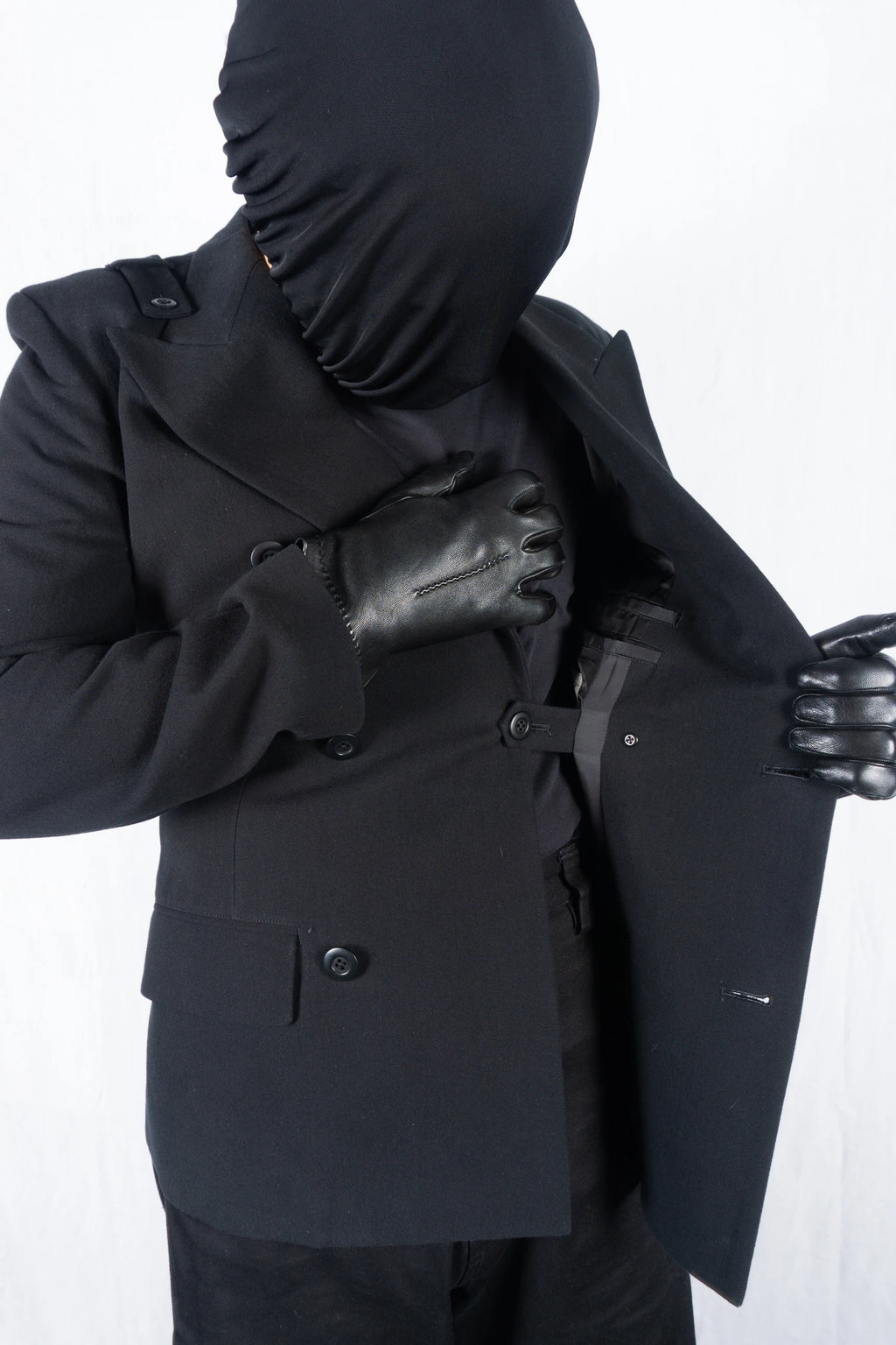 Yohji Yamamoto Pour Homme AW13 double-breasted jacket – back view | Recente Studio