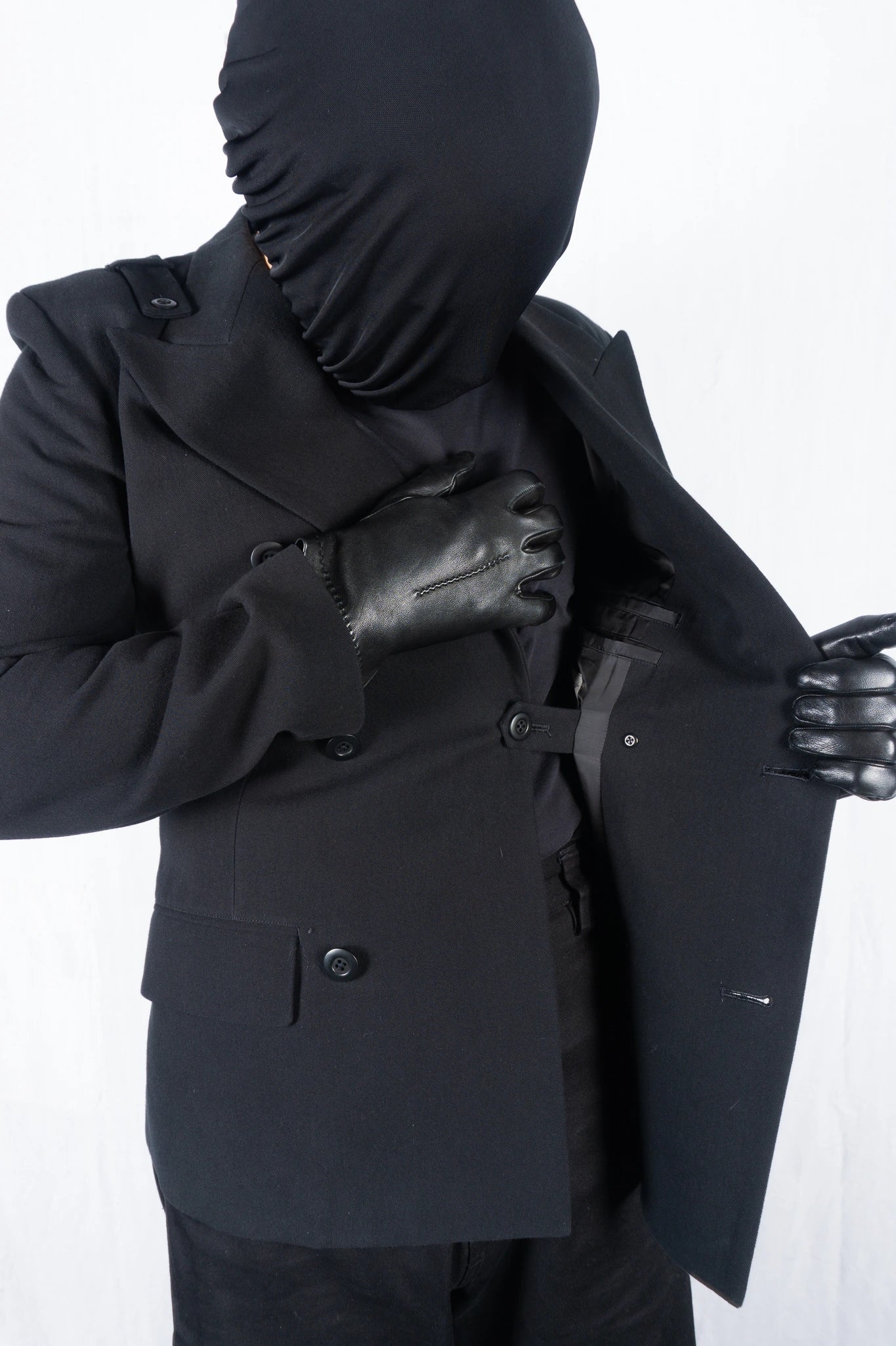 Yohji Yamamoto Pour Homme AW13 double-breasted jacket – back view | Recente Studio