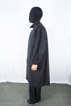 I.S. Issey Miyake Sport 1980s oversize trench coat – side view | Recente Studio