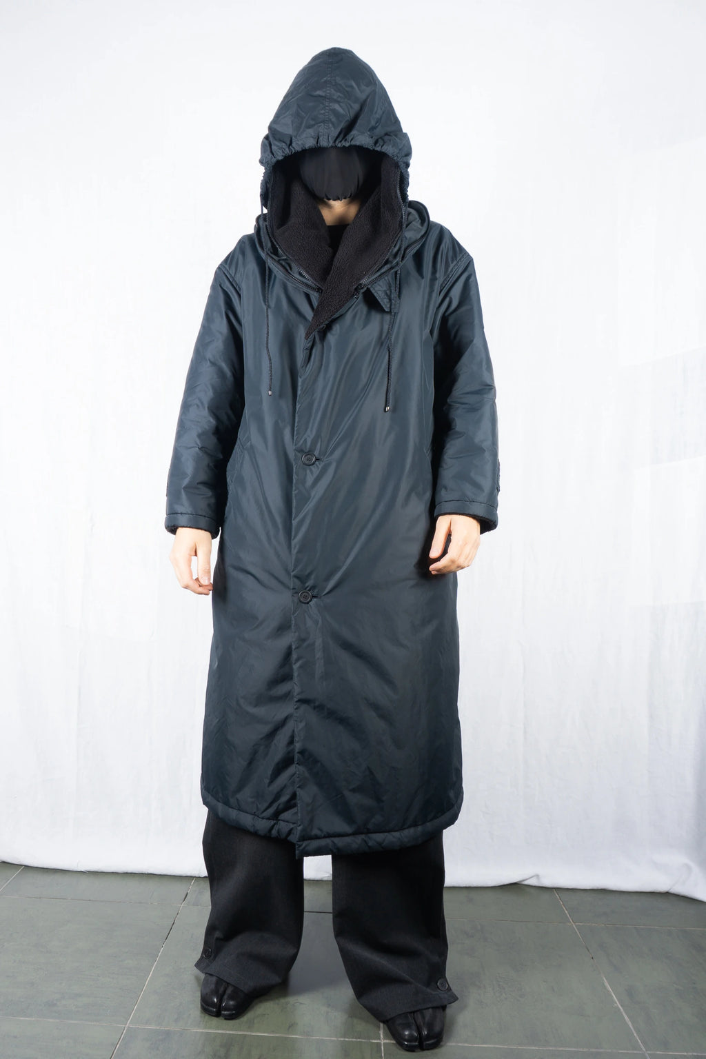 Issey Miyake Wind Coat 1980s – full length front | Recente Studio