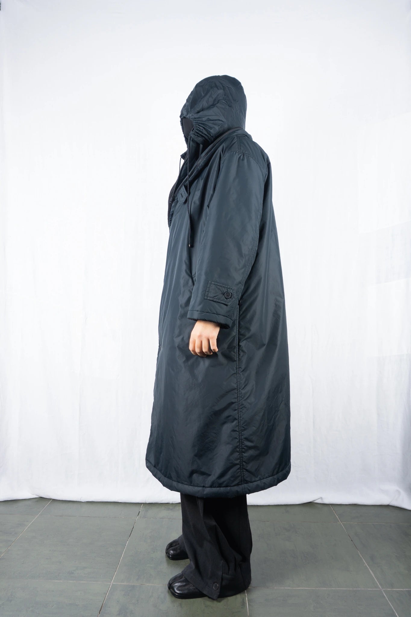 Issey Miyake Wind Coat 80s – collar detail | Recente Studio