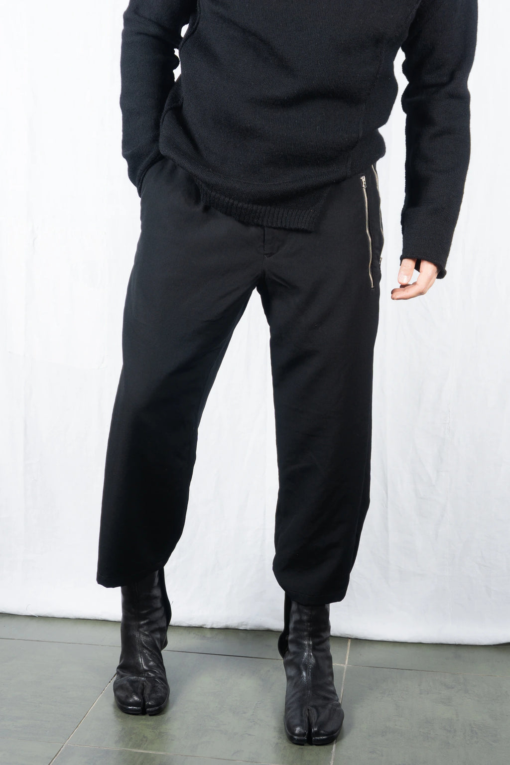 Yohji Yamamoto Pour Homme S/S 2019 double zipper pants – back view | Recente Studio
